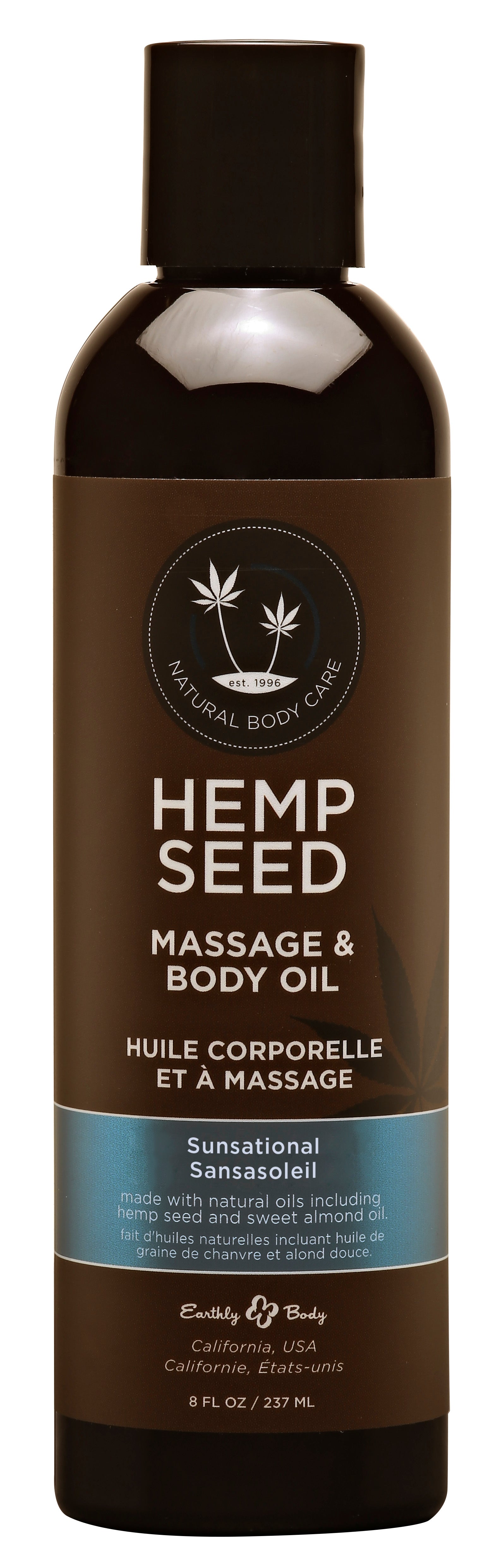 "Hemp Seed Massage and Body Oil - Sunsational - 8 Fl. Oz./ 237 ml EB-MAS046"