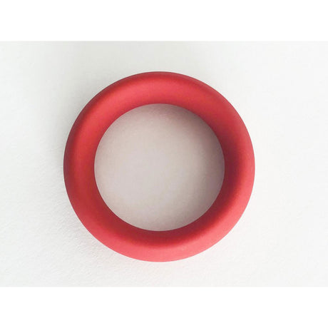 Rascal Meat Rack Cock Ring — 3X Stretch Silicone, Red - BY-0322