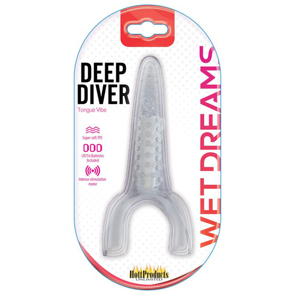 Deep Diver Tongue Vibe - Clear by Hott Products
