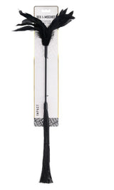 Sportsheets Shadow Feather Tickler — Black, Dual-Sided - SS10306
