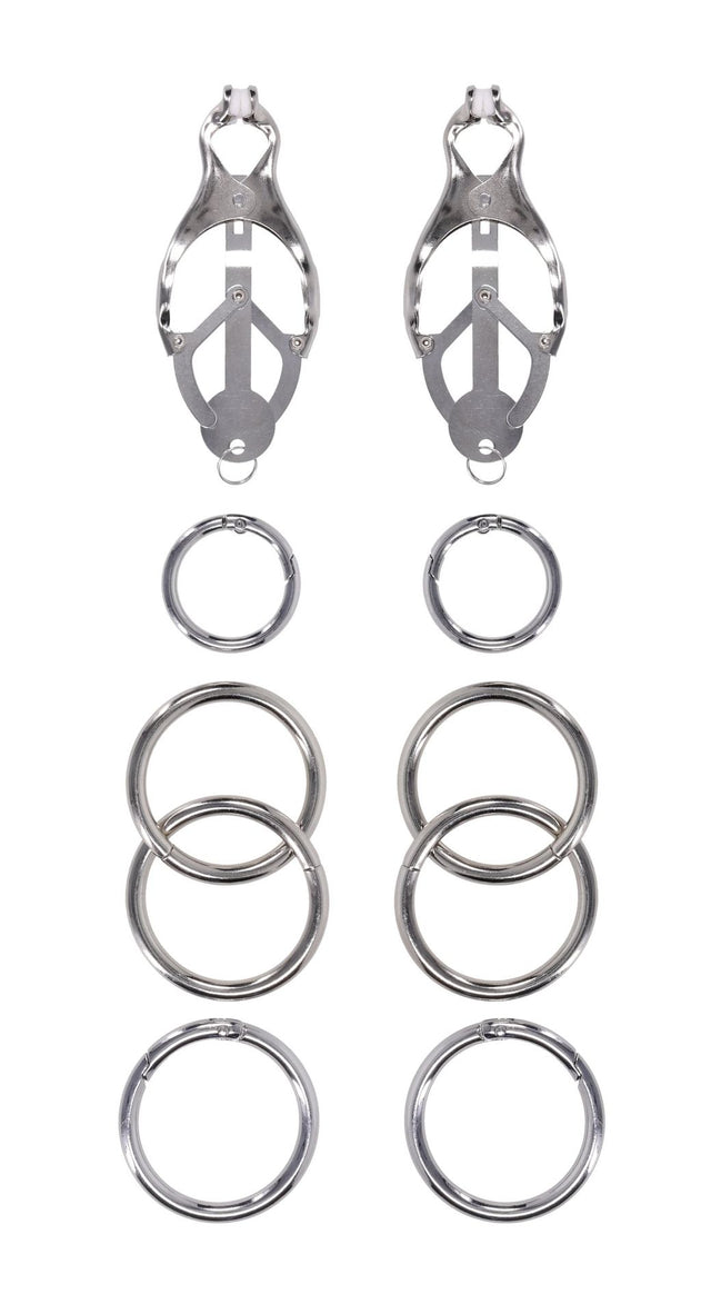 Sportsheets Edge Tuggable Clover Nipple Clamps, Silicone-Tipped - SP0641