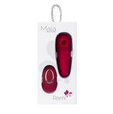 Remi 15-Function Rechargeable Remote Control Suction Panty Vibe - Red