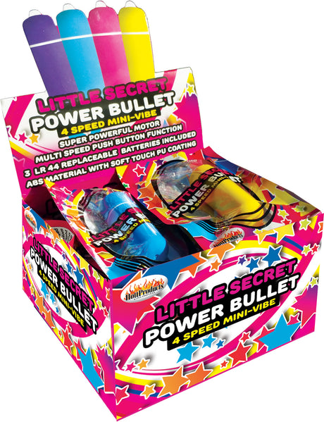 Hott Products Little Secret Power Bullet — 12 Piece Display - HTP3000D