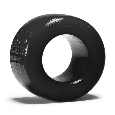 OXBALLS BALLS-T Ballstretcher, Compact Pure Platinum Silicone — Black - OX-AJ1001-BLK
