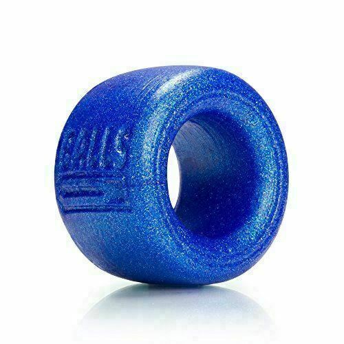 OXBALLS BALLS-T Pure Platinum Silicone Ballstretcher, Metallic Blue - OX-AJ1001-BLB