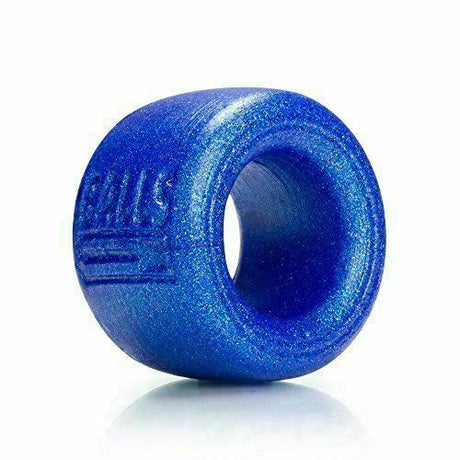 OXBALLS BALLS-T Pure Platinum Silicone Ballstretcher, Metallic Blue - OX-AJ1001-BLB