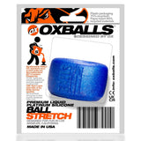 OXBALLS BALLS-T Pure Platinum Silicone Ballstretcher, Metallic Blue - OX-AJ1001-BLB