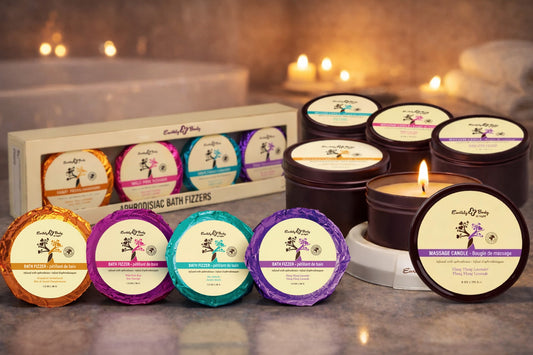 Earthly Body At Night Aphrodisiac PrePack — 18pc Bath Fizzers & Candles - EB8905