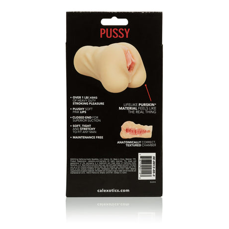 CalExotics Stroke It Pussy — Ivory Closed-End Masturbator - SE0912053
