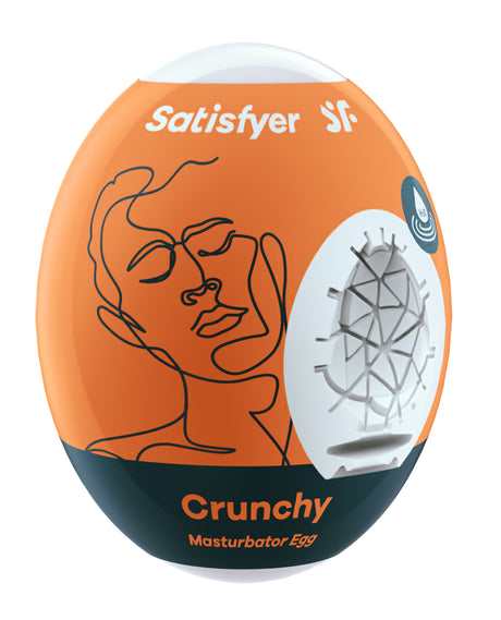 Satisfyer Masturbator Egg — Crunchy (Orange) - SAT-9043408