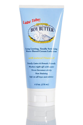 Boy Butter H2O Water-Based Lubricant — 6 oz Tube - BBY06