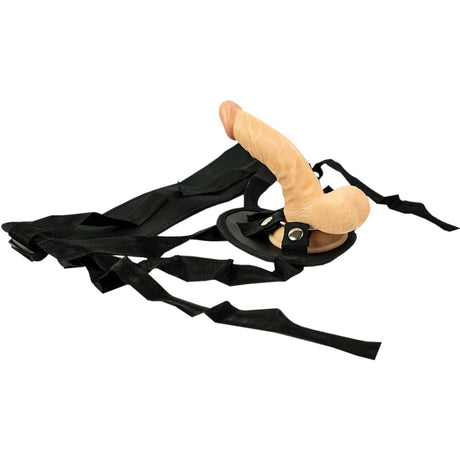All American Whoppers 6.5-Inch- Dong With Universal Harness- Flesh by Nasstoys