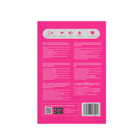 Lovense Lush 4 G-Spot Vibrator, App-Controlled — Pink - LS0456