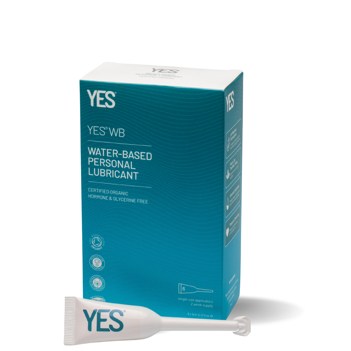 YES Lubricants Water-Based Single-Use Lubricant 6 x 5ml - YS102