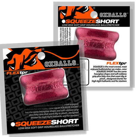 OXBALLS Squeeze Short Ballstretcher — Cherry Lips, 1.25 in - OX8560