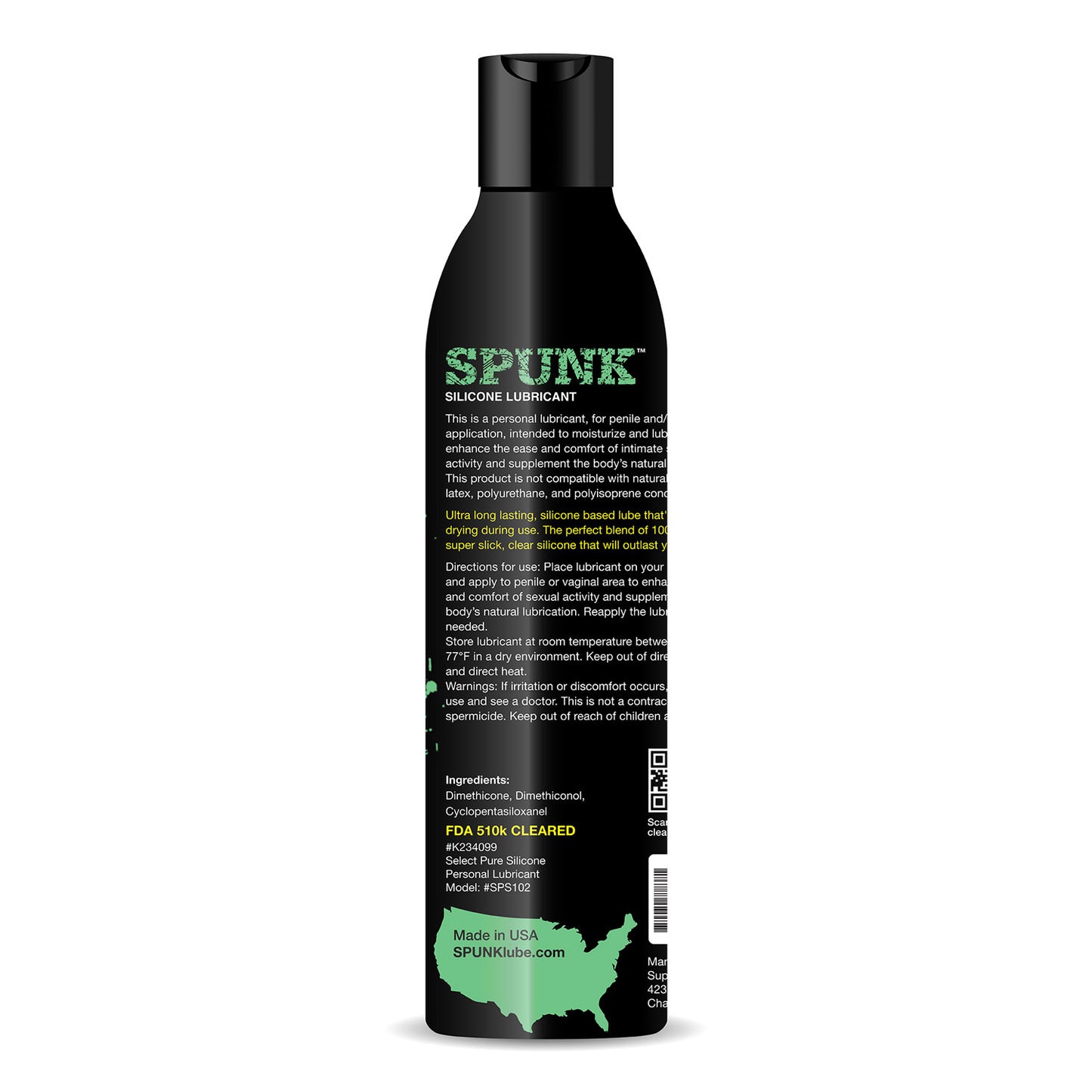 Spunk Lube Pure Silicone Cap 4 Fl Oz by Spunk Lube