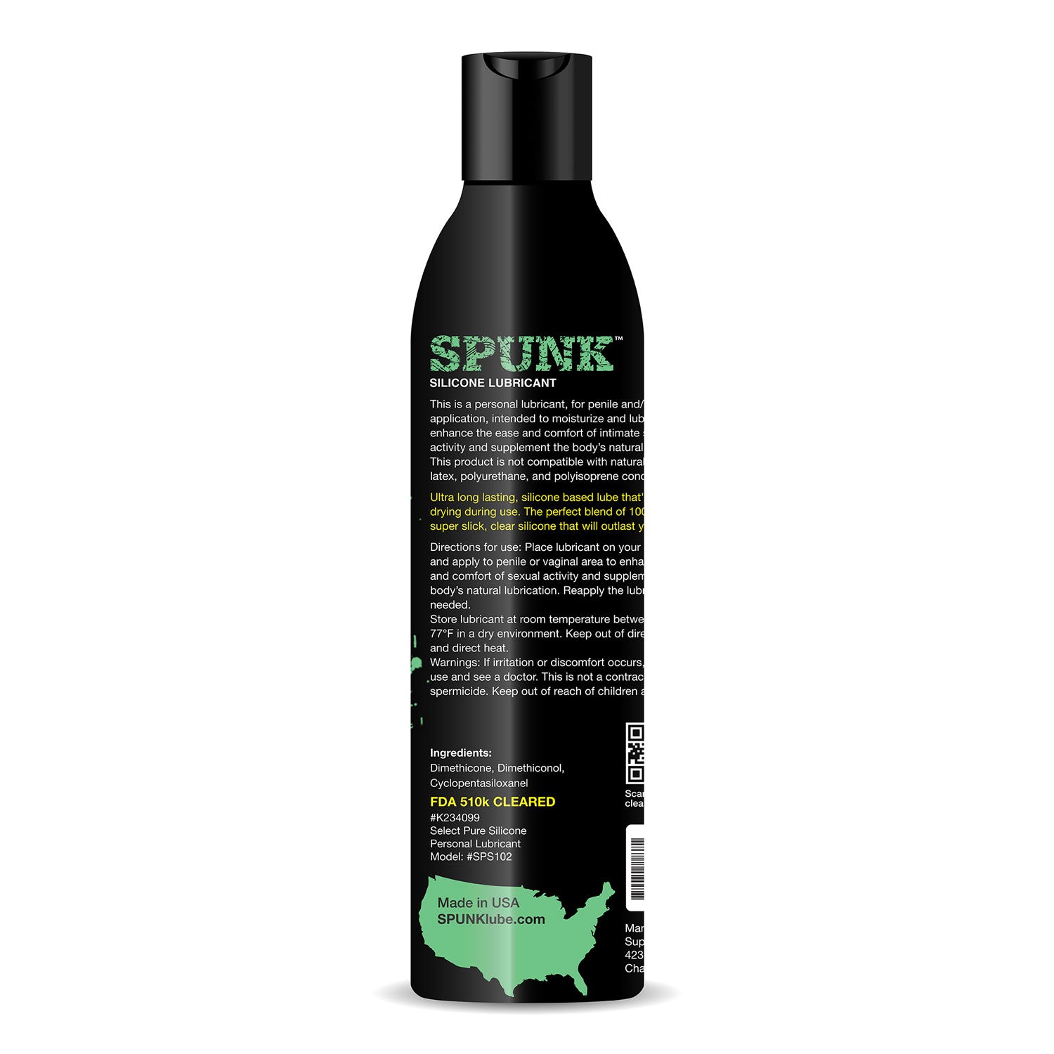 Spunk Lube Pure Silicone Cap 4 Fl Oz by Spunk Lube