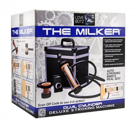 XR Brands Love Botz Milker Dual-Cylinder Deluxe Stroking Machine - LB-AE371