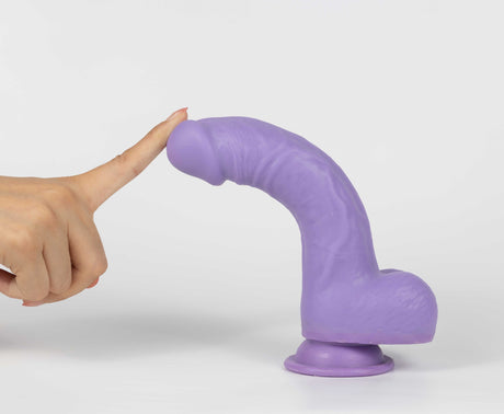 Real Skin Mr. Lavender 7.5" Dual Layer Dildo