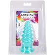 Doc Johnson Crystal Jellies Anal Twist — 5 Inch, Teal - DJ0289-10-CD