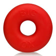 OXBALLS BIG OX Thick PLUS+SILICONE Cockring — Cool Ice - OX-S3022-RED