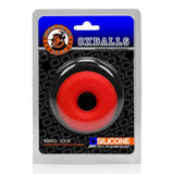 OXBALLS BIG OX Thick PLUS+SILICONE Cockring — Cool Ice - OX-S3022-RED