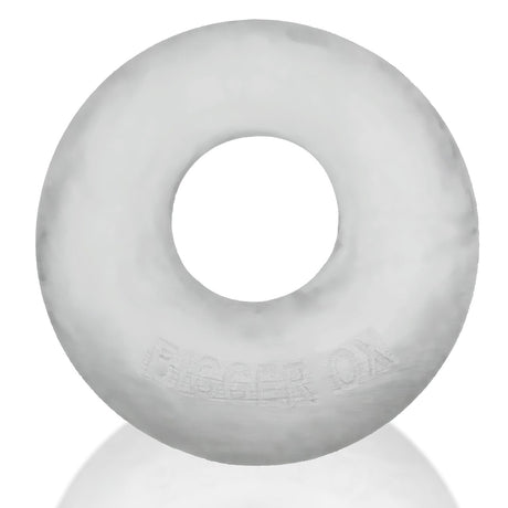 OXBALLS Bigger OX Padded Stretch Cock Ring — Clear Ice - OX-3058-CLIC