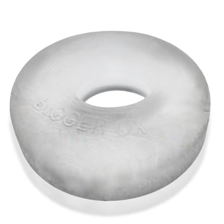 OXBALLS Bigger OX Padded Stretch Cock Ring — Clear Ice - OX-3058-CLIC