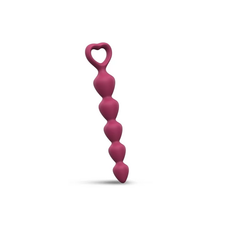 Love To Love Bing Bang M Anal Beads — Plum Star, Silicone, 15 cm - LV2442
