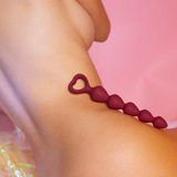 Love To Love Bing Bang M Anal Beads — Plum Star, Silicone, 15 cm - LV2442