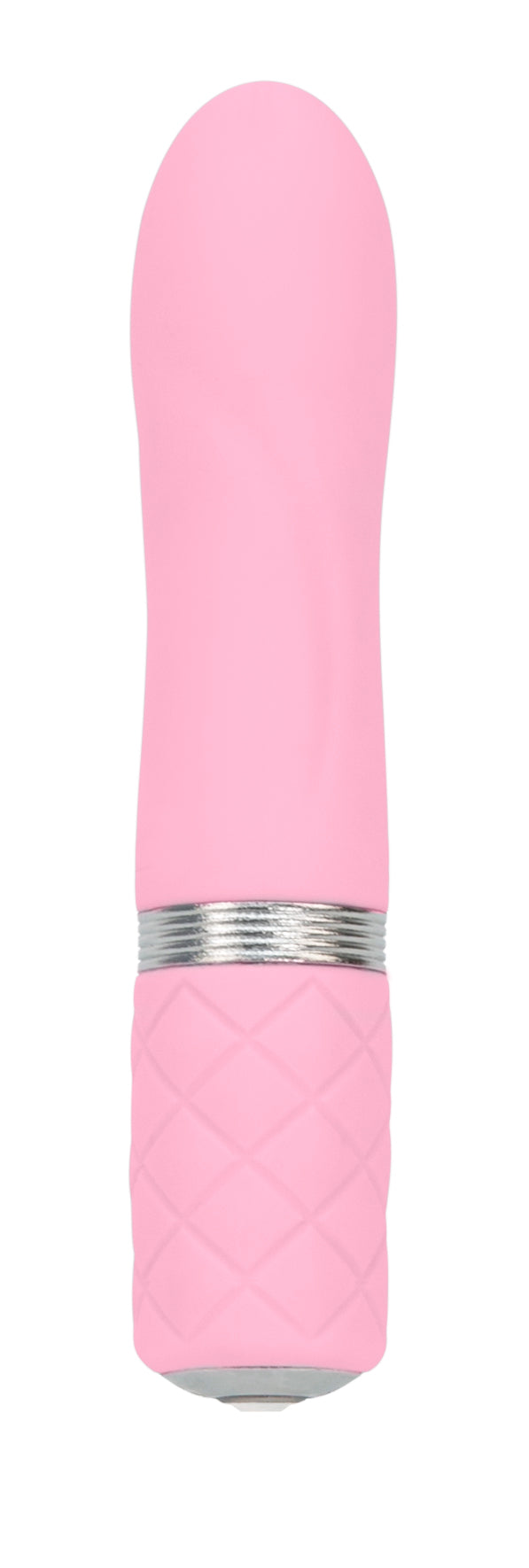 BMS Factory Pillow Talk Flirty Mini Massager with Swarovski Crystal, Pink - BMS2661-6
