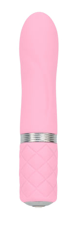 BMS Factory Pillow Talk Flirty Mini Massager with Swarovski Crystal, Pink - BMS2661-6