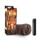 Blush Hot Chocolate Alexis Masturbator — Chocolate, Vibrating Bullet, 5.25" - BL-73506
