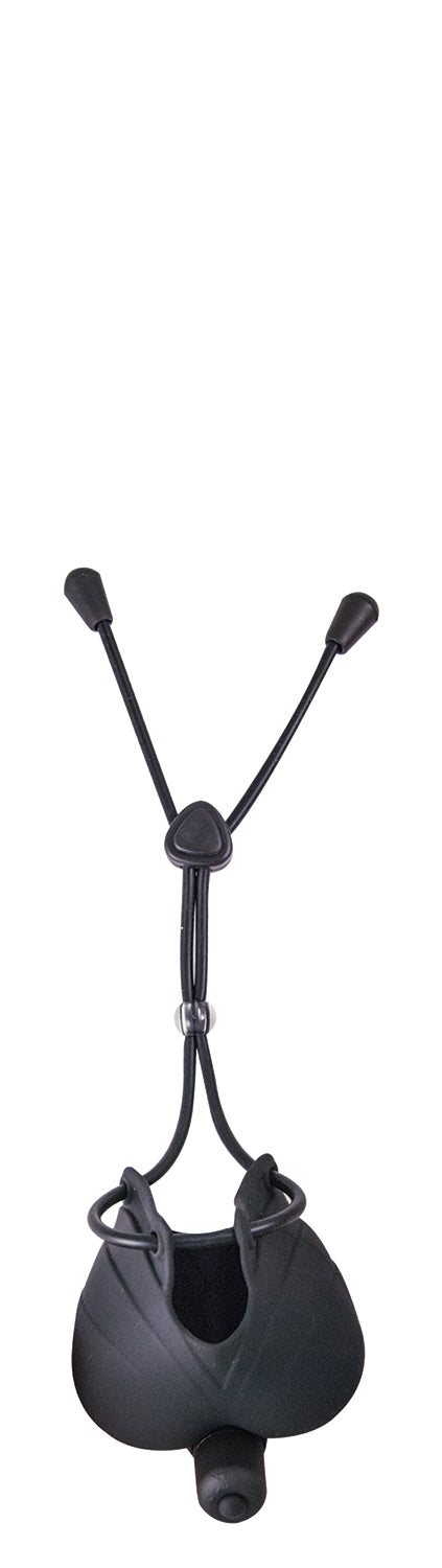 My Cock Ring Vibrating Scrotum Pouch & Cinch - Black by Nasstoys