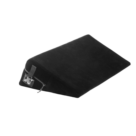 Liberator Black Label Wedge Positioning Pillow with Cuffs — Black - L7658