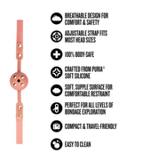 Blush Temptasia Ardor Breathable Ball Gag — Pink - BL-55550