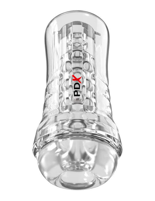 Pipedream ViewTube Plus Clear See‑Thru EZ‑Grip Stroker - PDRD557-20