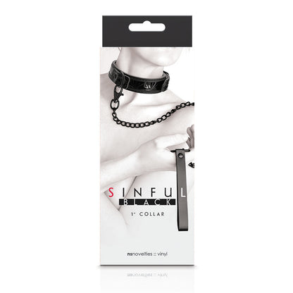 Sinful - 1 Inch Collar - Black by nsnovelties