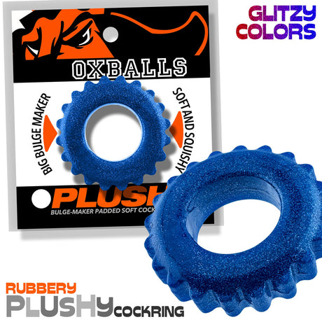 Plushy Single Ring - Blue Fire
