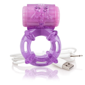 Screaming O Charged Big O Rechargeable Cock Ring — Purple - ABO-PU-101E