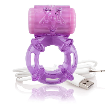 Screaming O Charged Big O Rechargeable Cock Ring — Purple - ABO-PU-101E