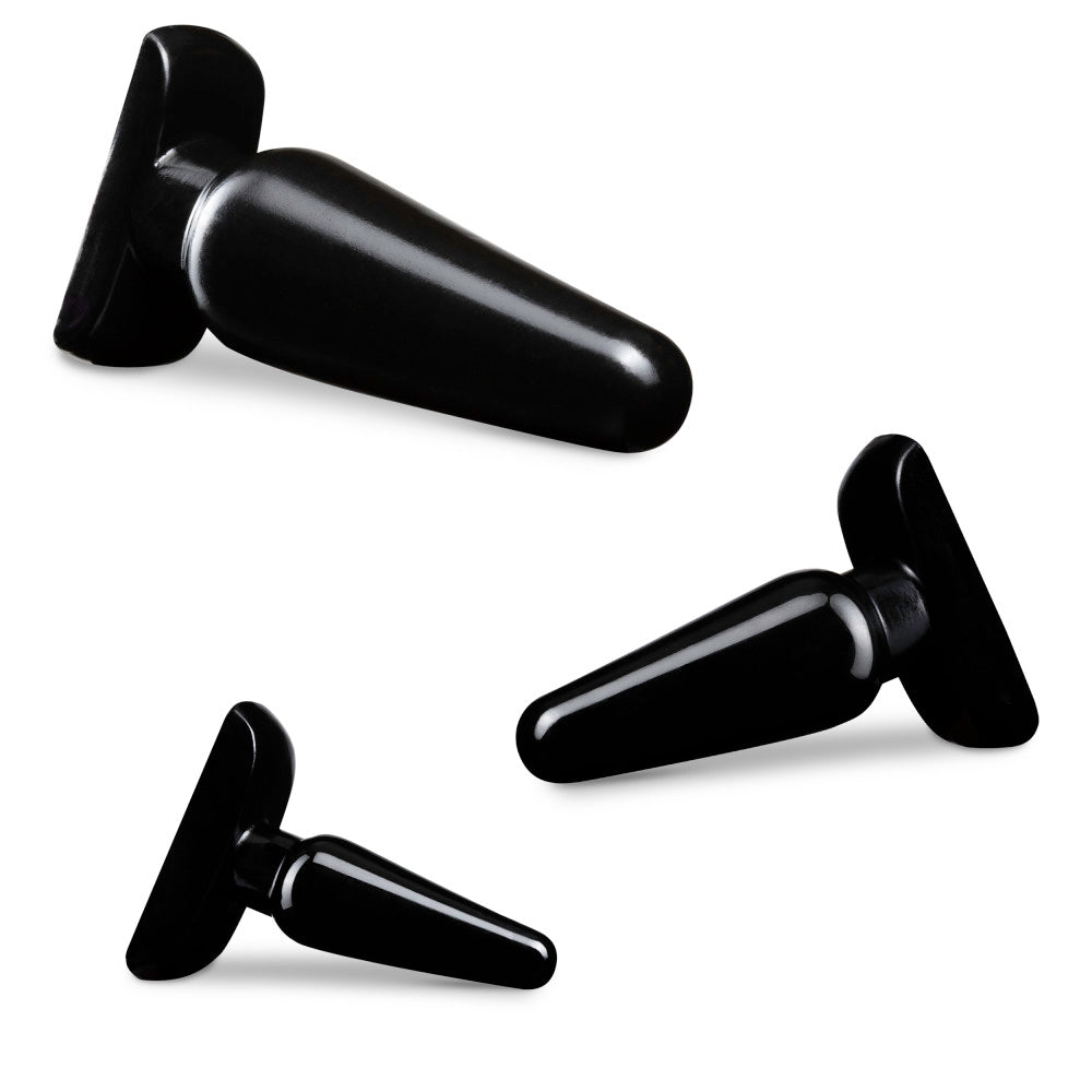 Anal Adventures - Basic Plug Kit - Black by Blush