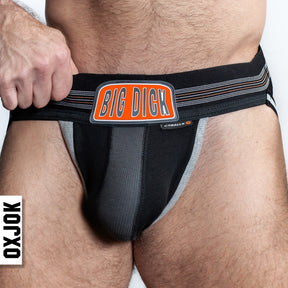 OXBALLS Bulger Pouch Jockstrap — Small (Black Iron) - OX-JOK-1003-BLK-S