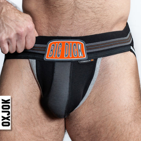 OXBALLS Bulger Pouch Jockstrap — Small (Black Iron) - OX-JOK-1003-BLK-S