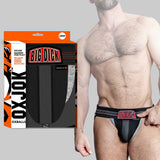 OXBALLS Bulger Padded Pouch Jock — Black Iron, X-Large - OX-JOK-1003-BLK-XL