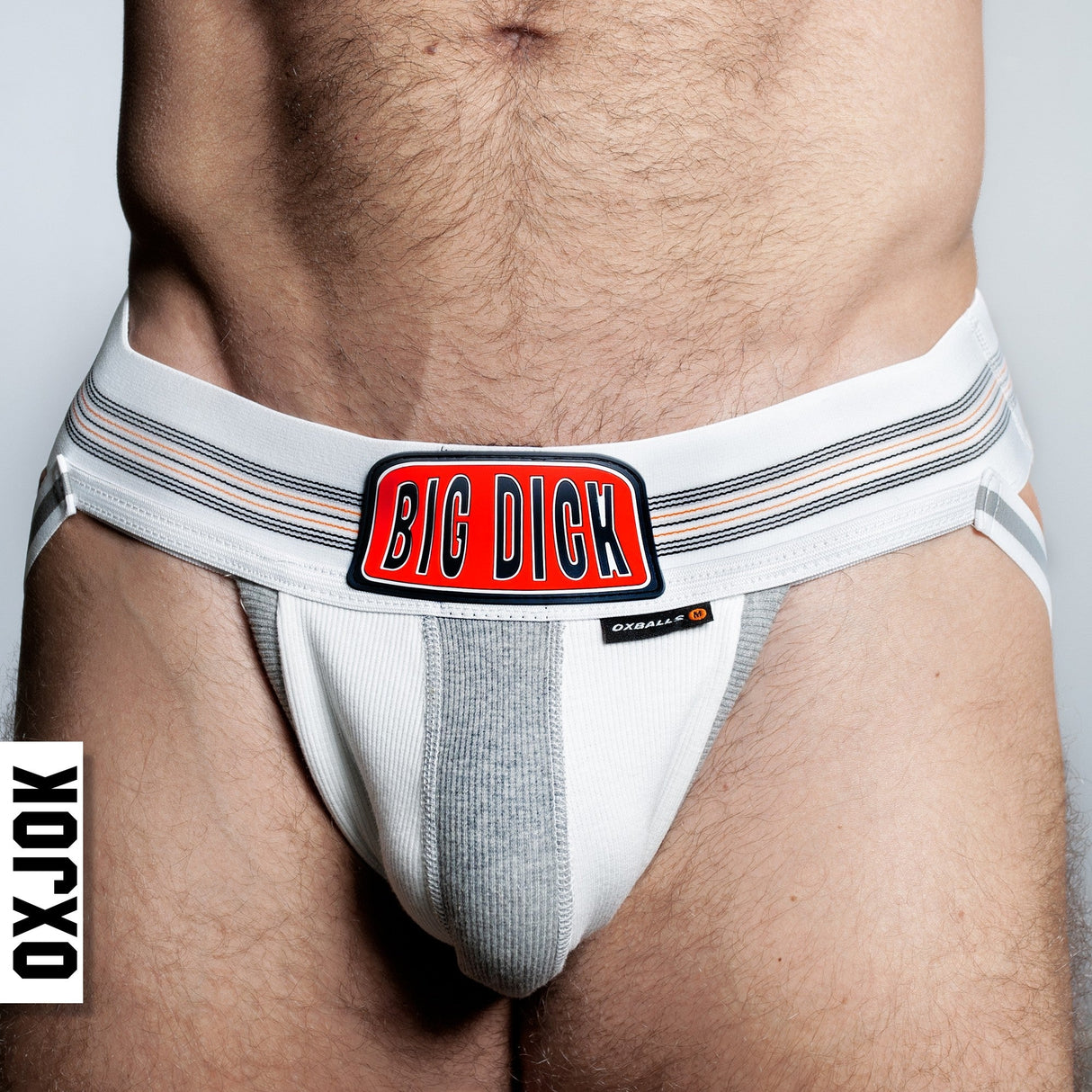 OXBALLS Bulger Big Pouch Jock — White Snow, Small - OX5149