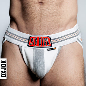 OXBALLS Bulger Big Pouch Jock — White Snow, Small - OX5149