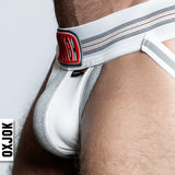 OXBALLS Bulger Big Pouch Jock — White Snow, XX-Large - OX5187