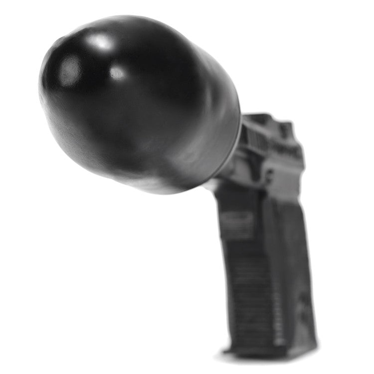 OXBALLS ButtZooka Pure Platinum Silicone Buttplug — Black, 10.5 in - OX3313