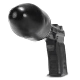 OXBALLS ButtZooka Pure Platinum Silicone Buttplug — Black, 10.5 in - OX3313